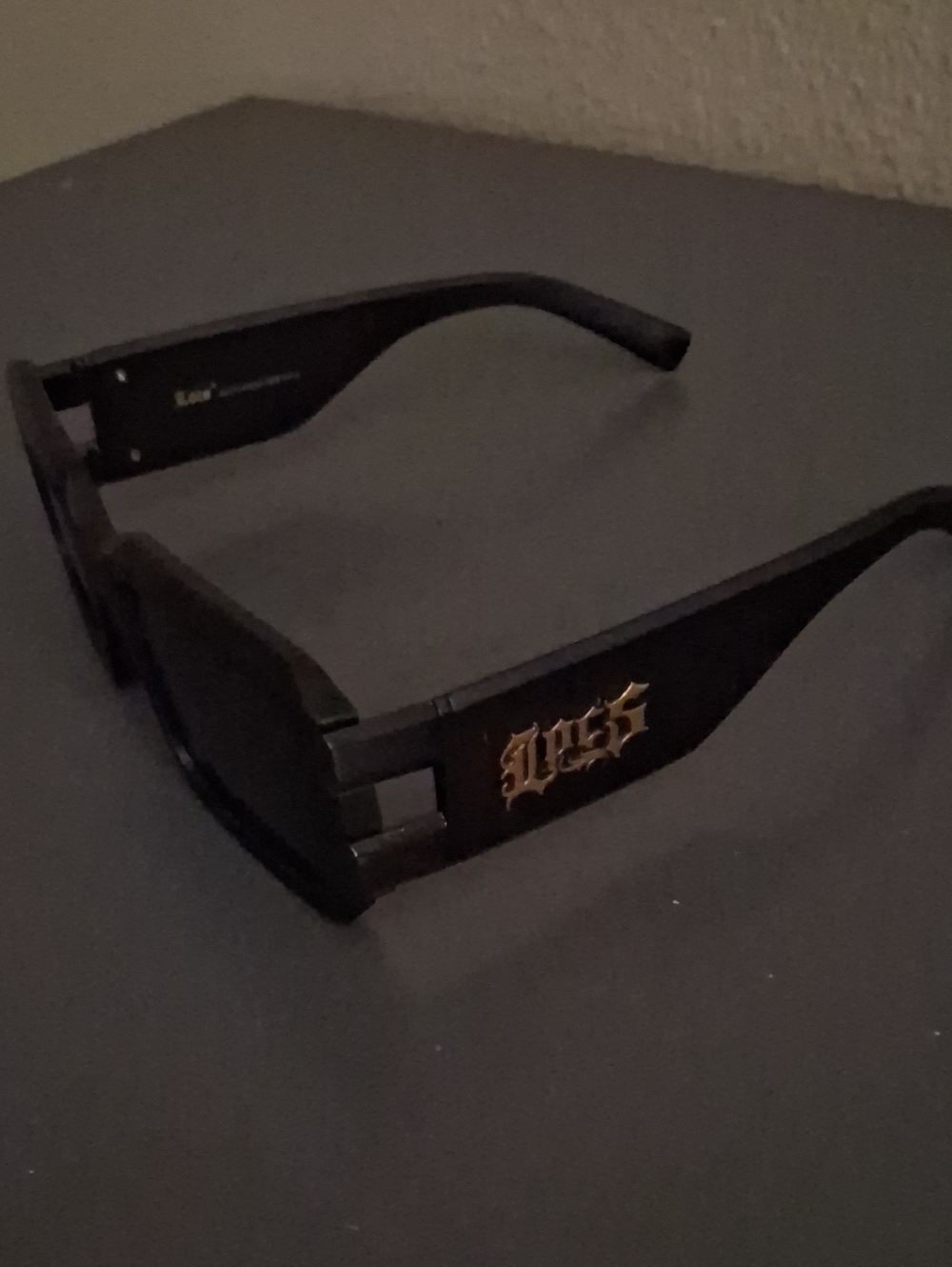 Locs Black VR/AR Accessory Sunglass-Style Frame with Gold Accent